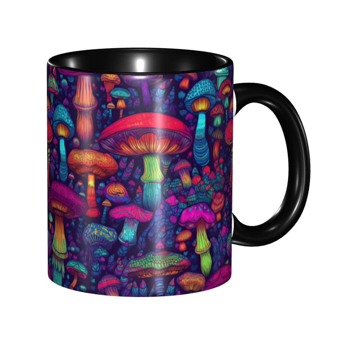 Water Tea And Coffee - Custom Psychedelic Magic Mushrooms Trippy Goth