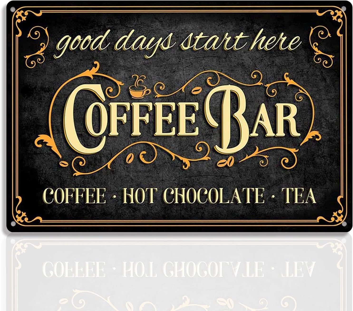 Coffee Tea Home - u1,Coffee Bar Sign Hot Chocolate and