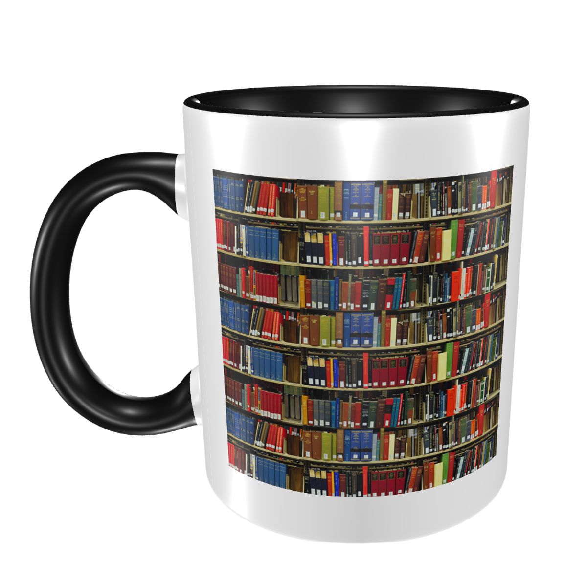 Coffee Tea Library - Education Library Book Mug Funny Ceramic