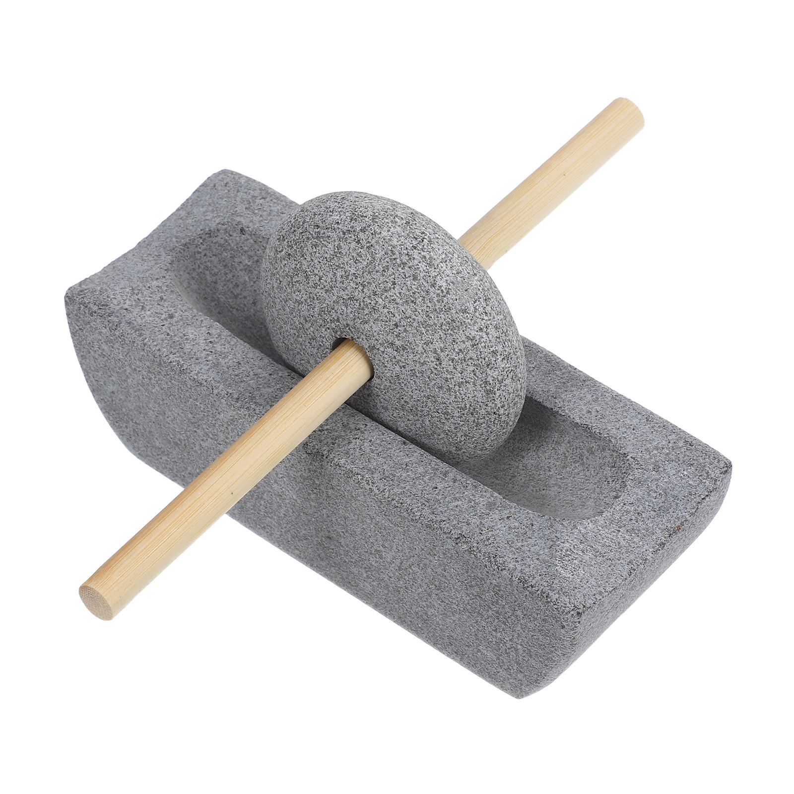 Coffee Bean And Tea Leaf - 1Set Traditional Chinese Stone Mill Grinder