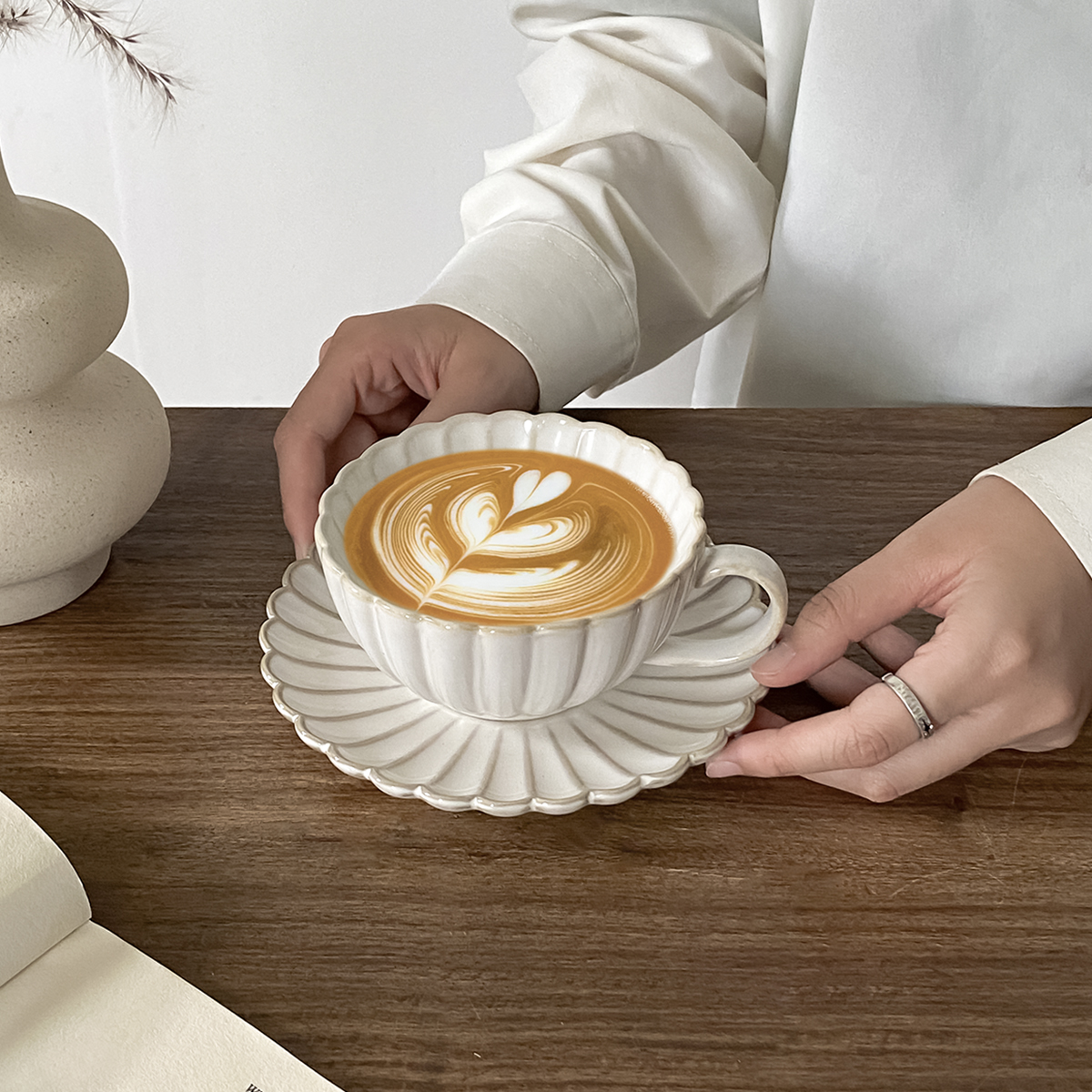 Coffee Tea Gift Set - 1 Set of Ceramic Japanese-Style Cups