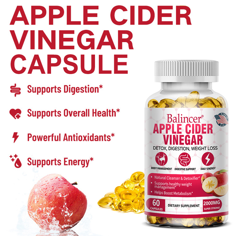 Coffee Tea For Weight Loss - Apple Cider Vinegar 1400MG Capsules, Magnesium