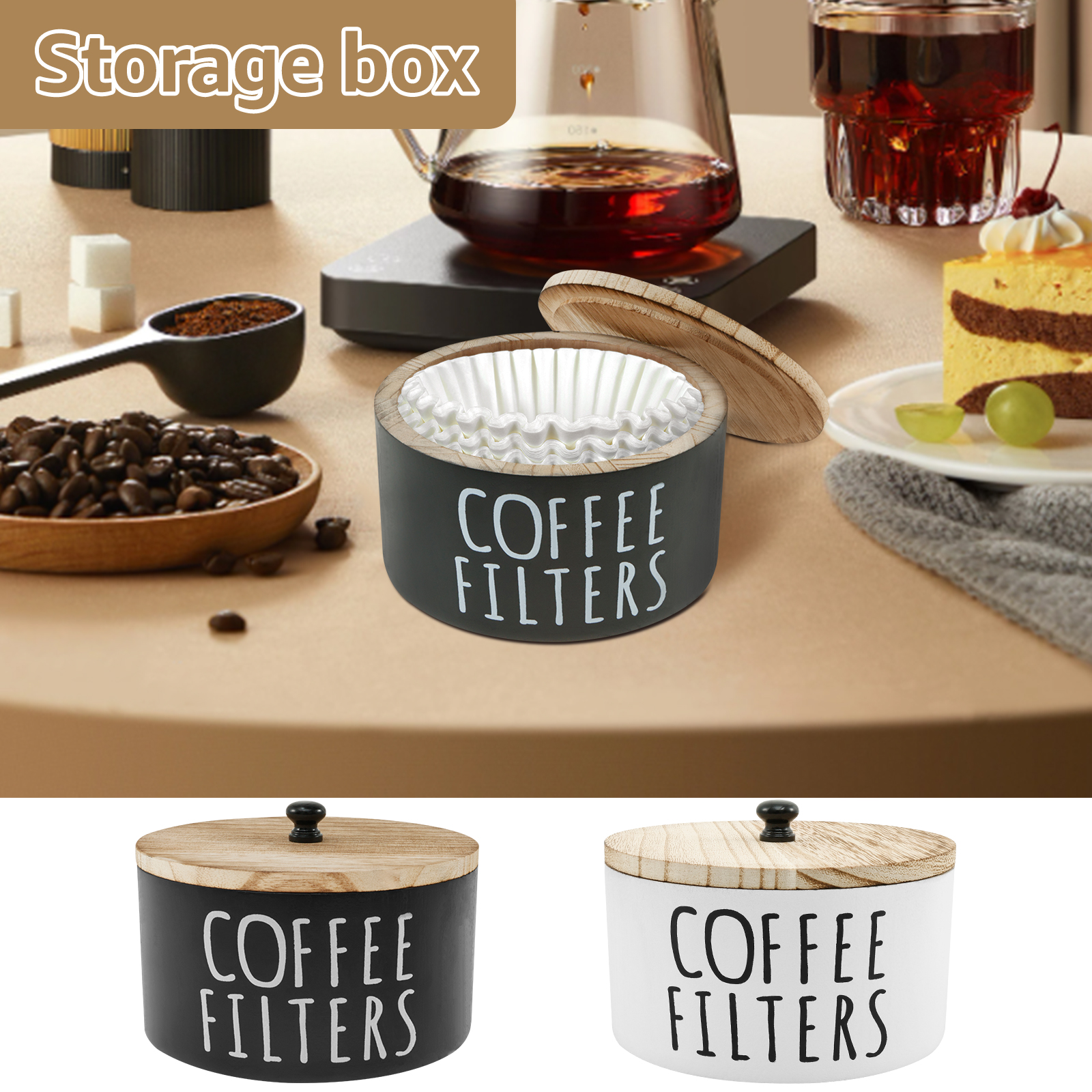 Coffee Filter Holder with Lid  – Coffee Tea Drawer Organizer Bewertung und Preis
