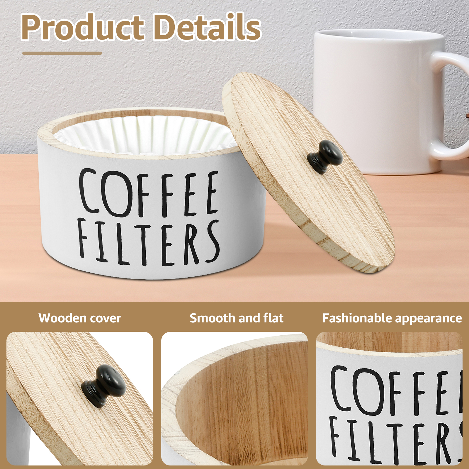 Coffee Filter Holder with Lid  – Coffee Tea Drawer Organizer Bewertung und Preis