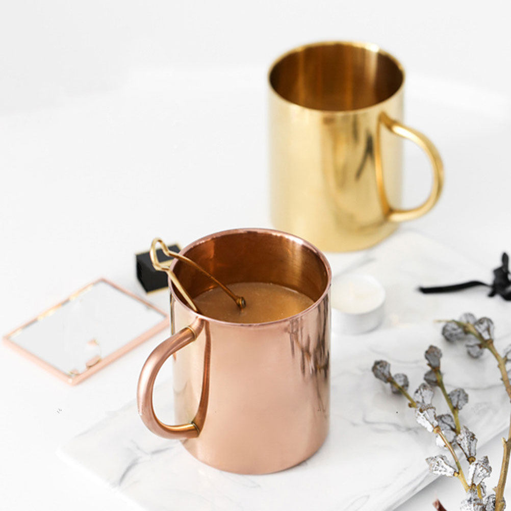 2Pcs Metal Coffee Mug Set Doub – Water Tea And Coffee Bewertung und Preis