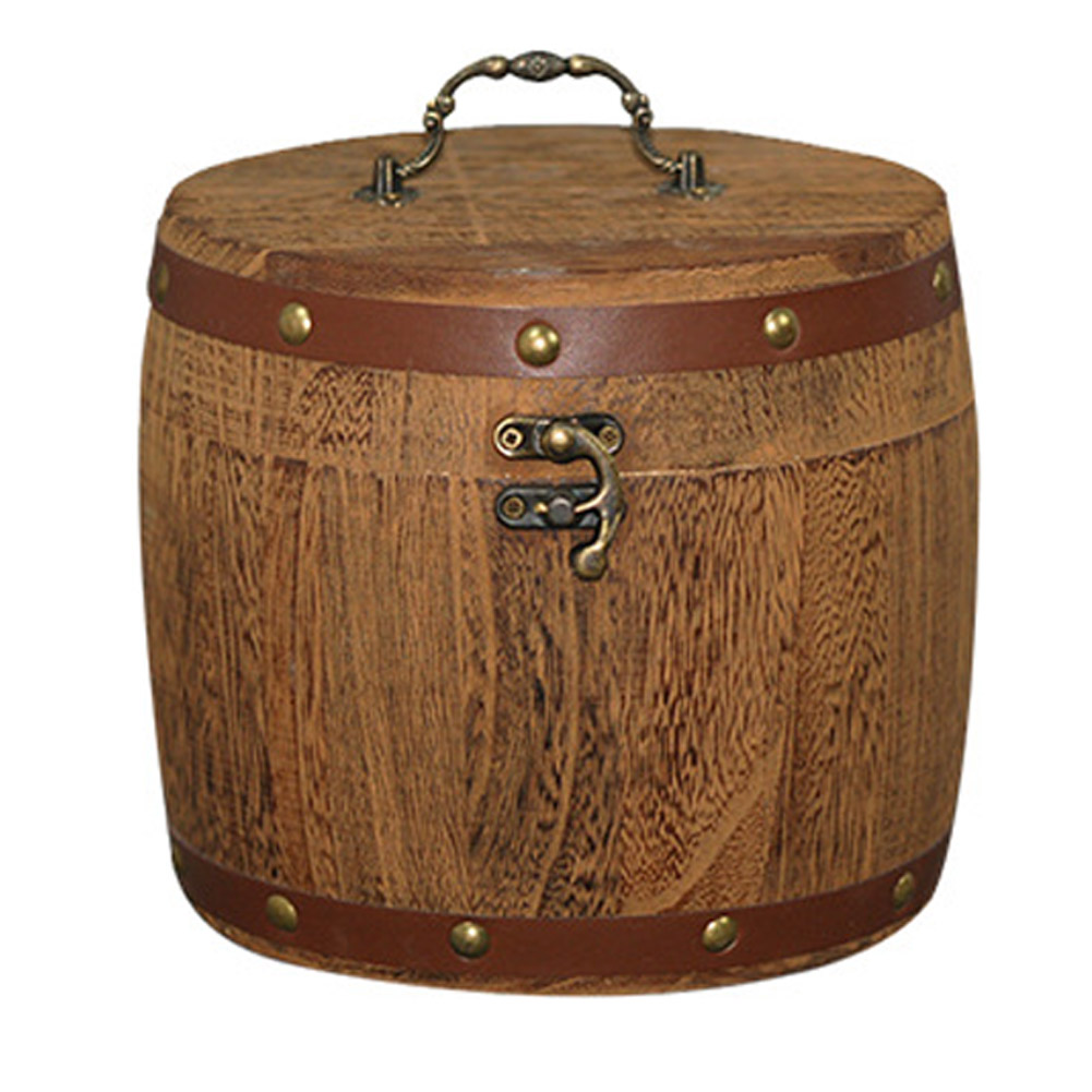 Wooden Tea Wood Barrel Caniste – Coffee Bean And Tea Leaf Bewertung und Preis