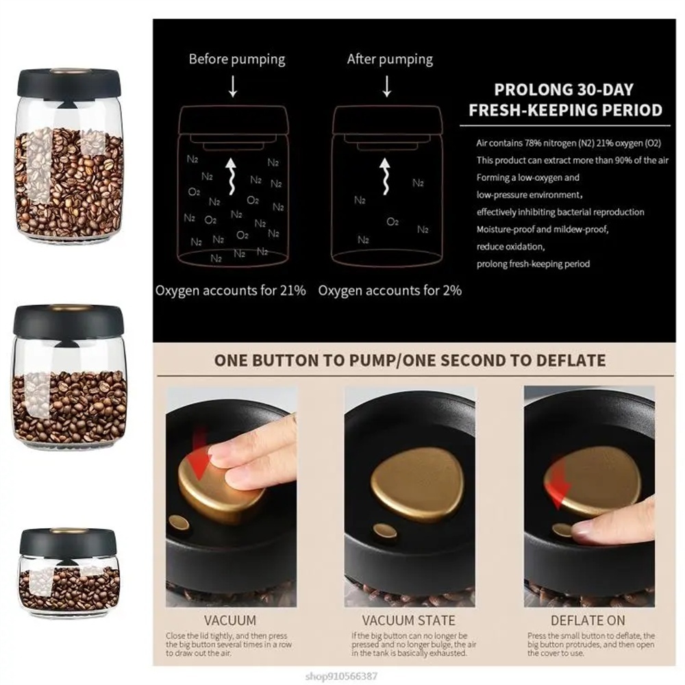 1pack Coffee Bean Storage Cont – Coffee Tea Canister Set Bewertung und Preis