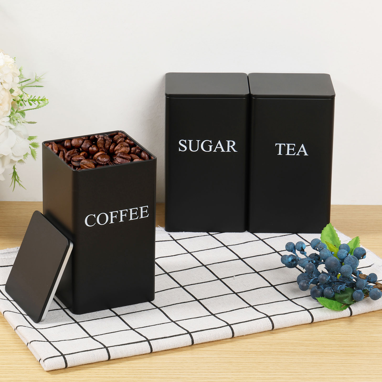 3Pcs Coffee Bean Storage Canis – Coffee Tea Canister Set Bewertung und Preis