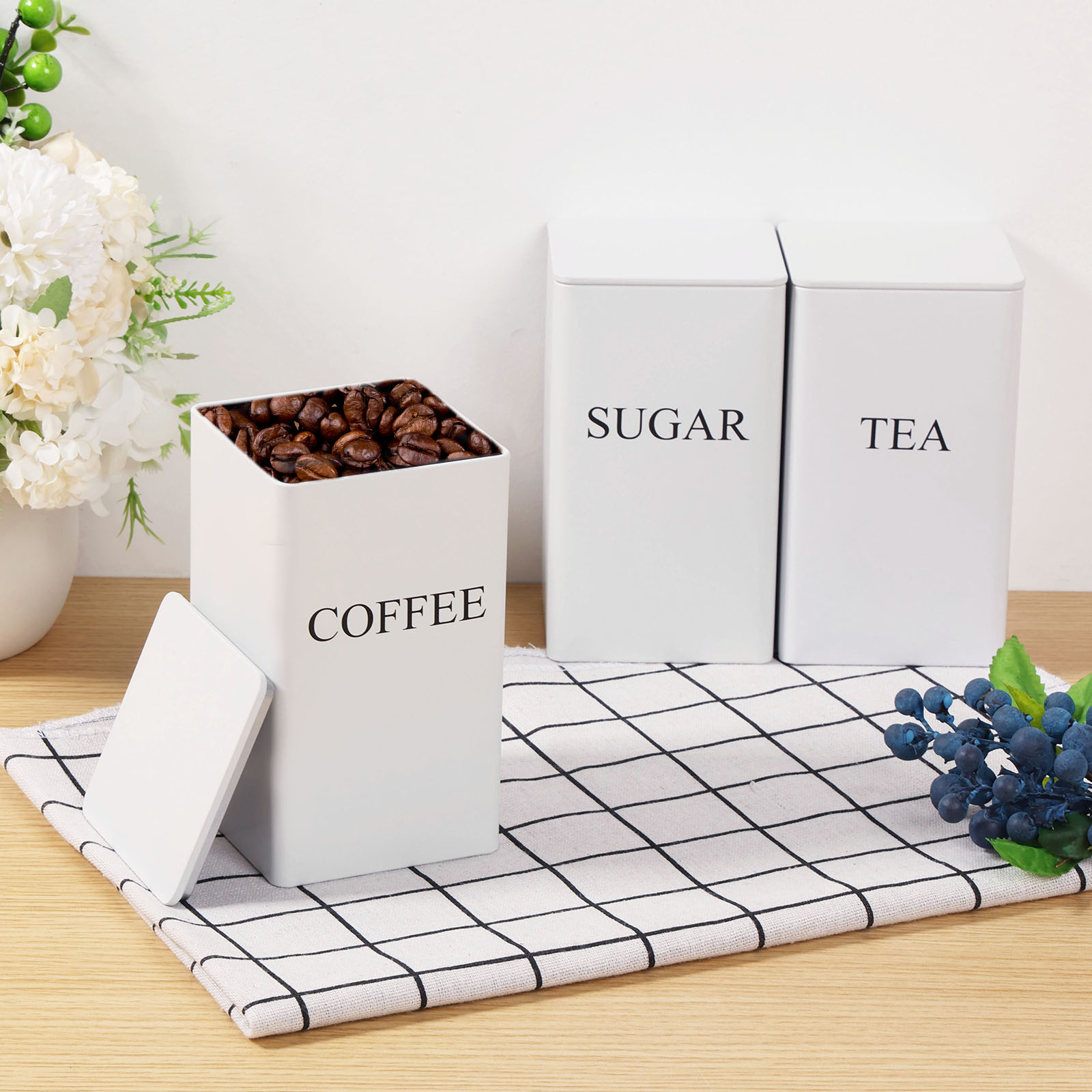 3Pcs Coffee Bean Storage Canis – Coffee Tea Canister Set Bewertung und Preis