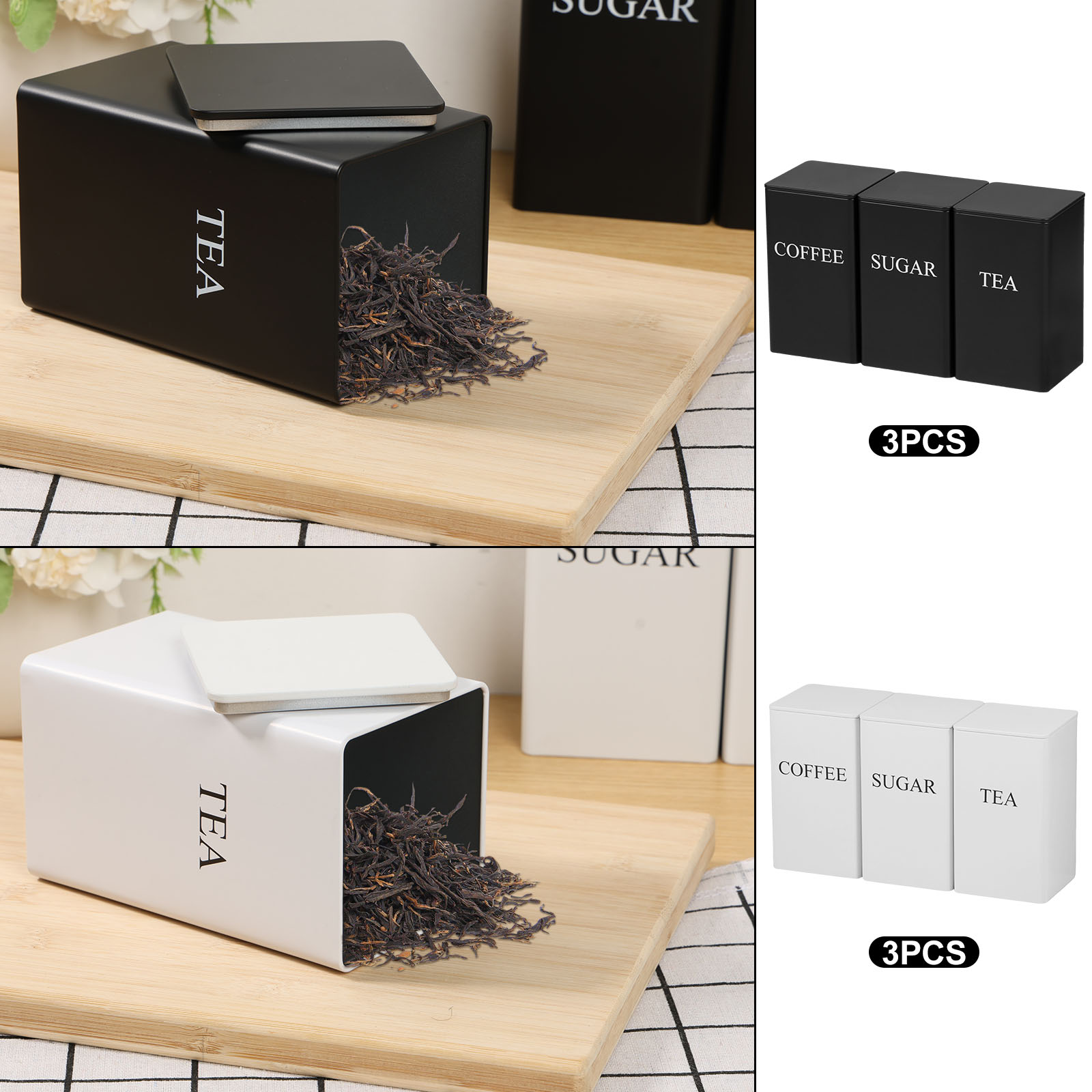 3Pcs Coffee Bean Storage Canis – Coffee Tea Canister Set Bewertung und Preis