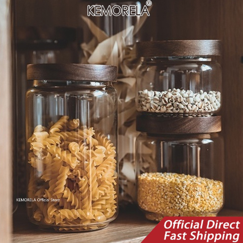 Wood Lid Glass Airtight Canist – Coffee Tea Canister Set Bewertung und Preis