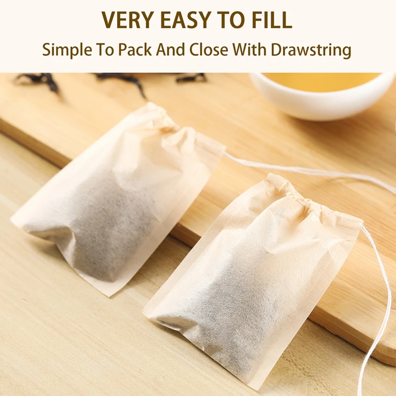 100Pcs Teabags with Drawstring – Coffee Bean And Tea Leaf Bewertung und Preis