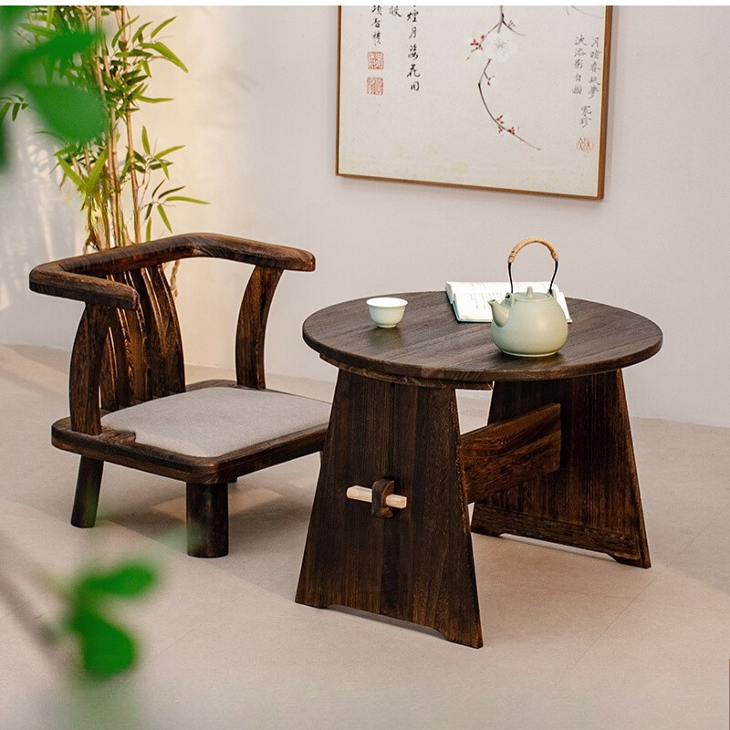 Solid Wood Round Coffee Table  – Coffee Tea Room Bewertung und Preis
