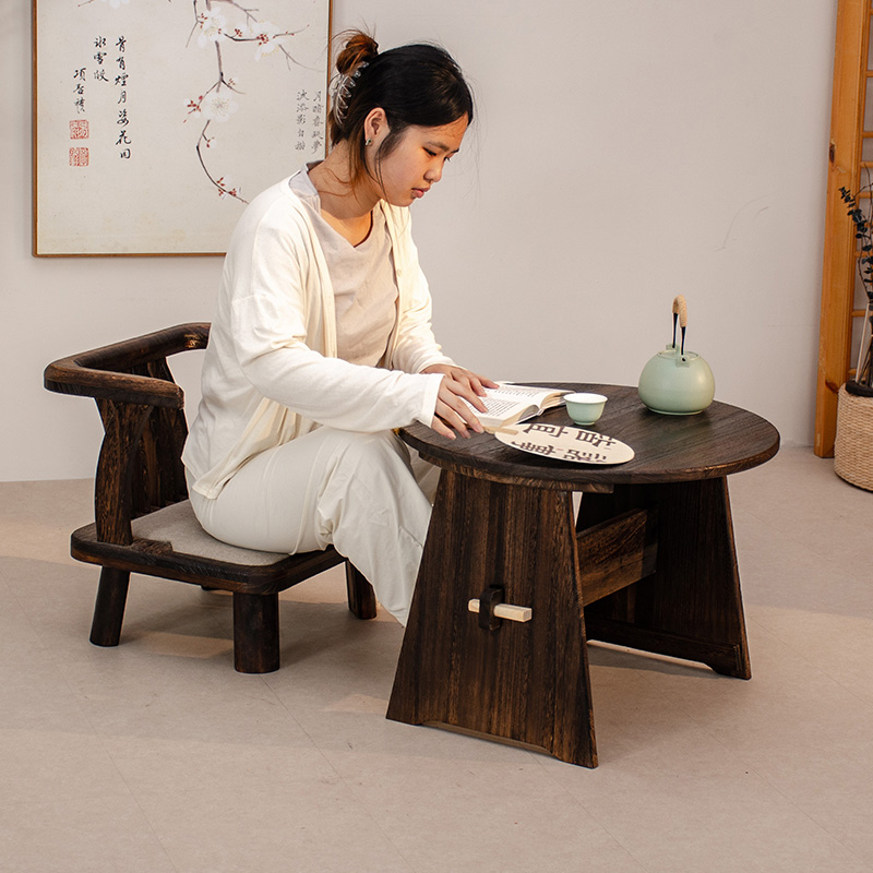 Solid Wood Round Coffee Table  – Coffee Tea Room Bewertung und Preis