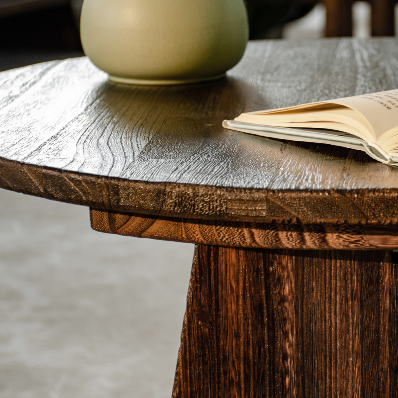 Solid Wood Round Coffee Table  – Coffee Tea Room Bewertung und Preis