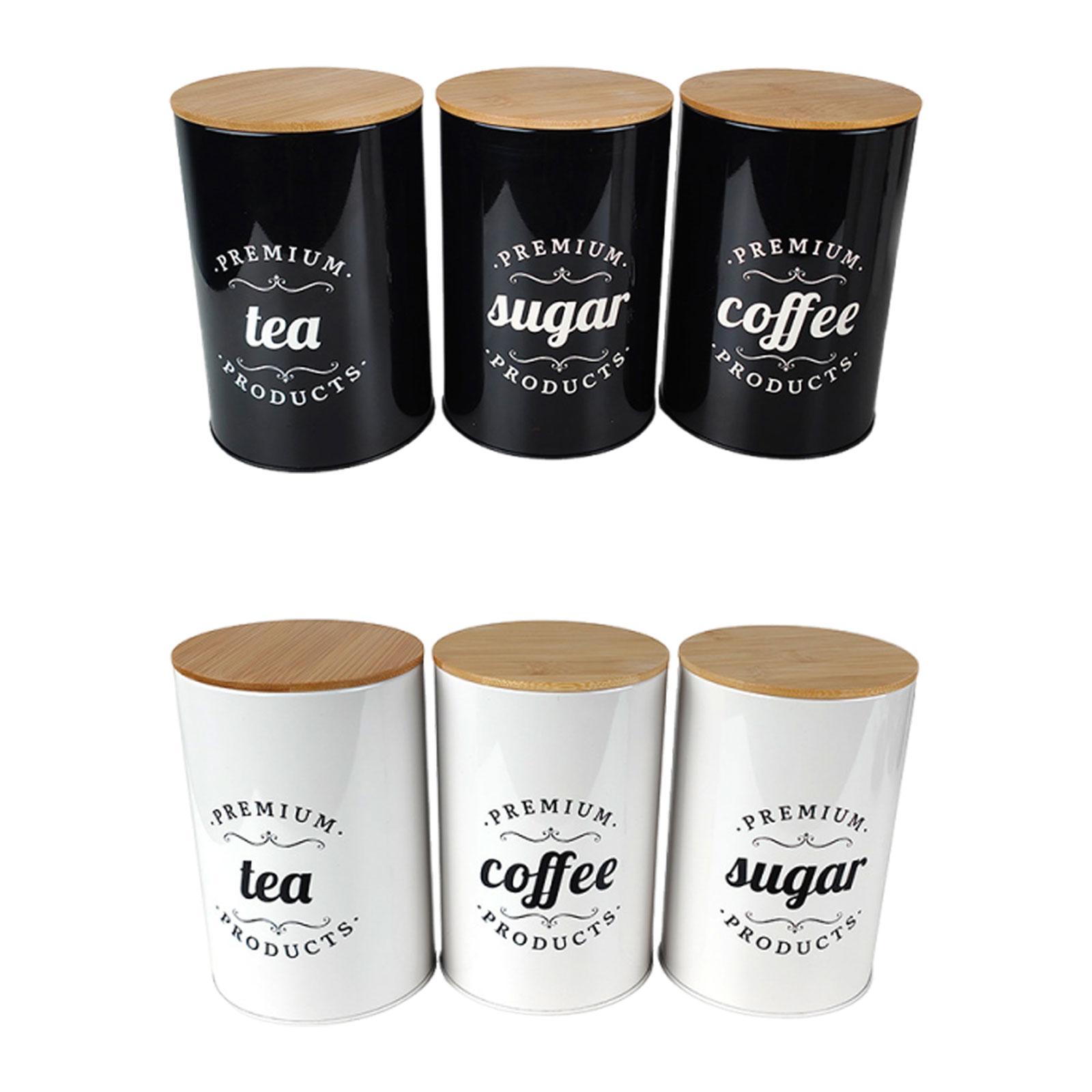 Tinplate Coffee Tea Sugar Stor – Coffee Tea Canister Set Bewertung und Preis