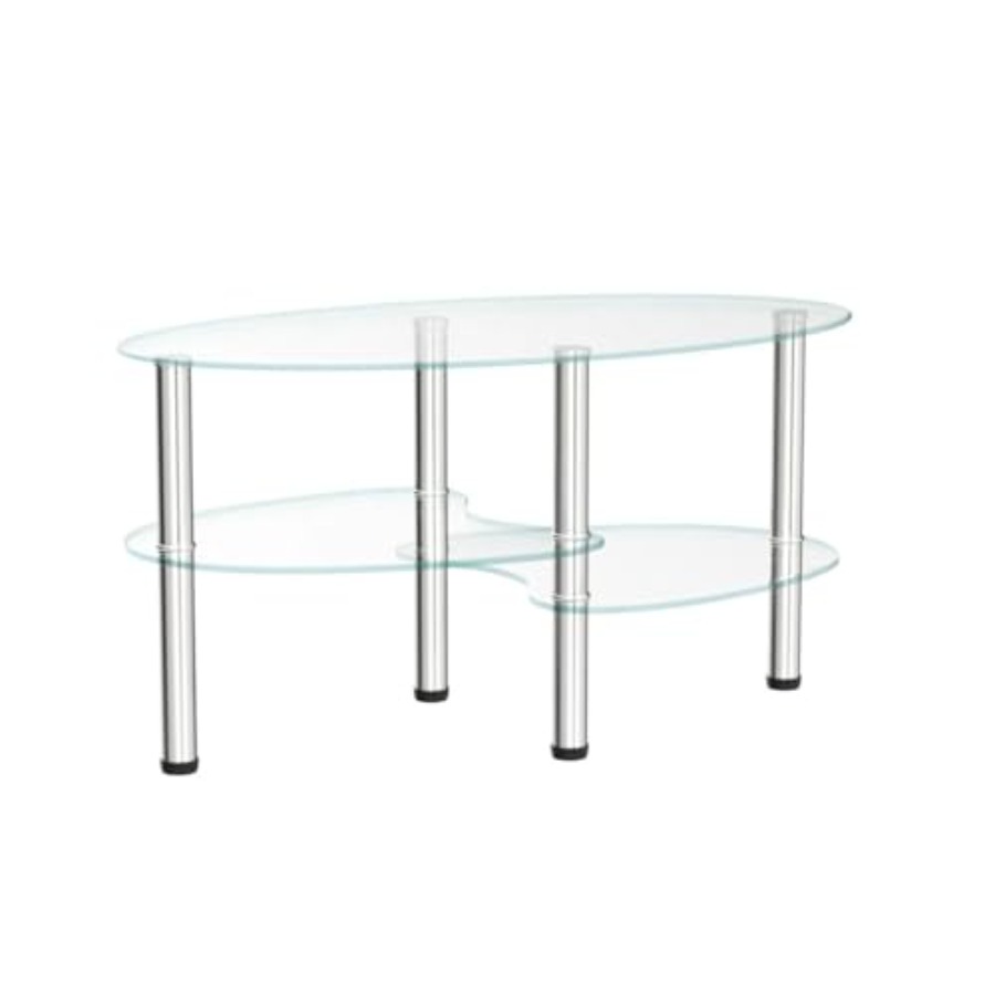 Oval-Shaped Glass Tea Table fo – Coffee Tea Room Bewertung und Preis