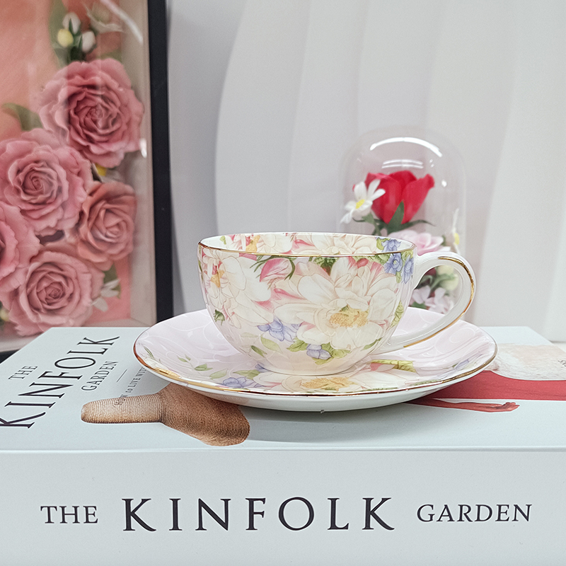 Elegant Pastoral Floral Fine B – Coffee Tea Gift Set Bewertung und Preis