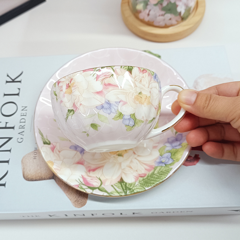 Elegant Pastoral Floral Fine B – Coffee Tea Gift Set Bewertung und Preis