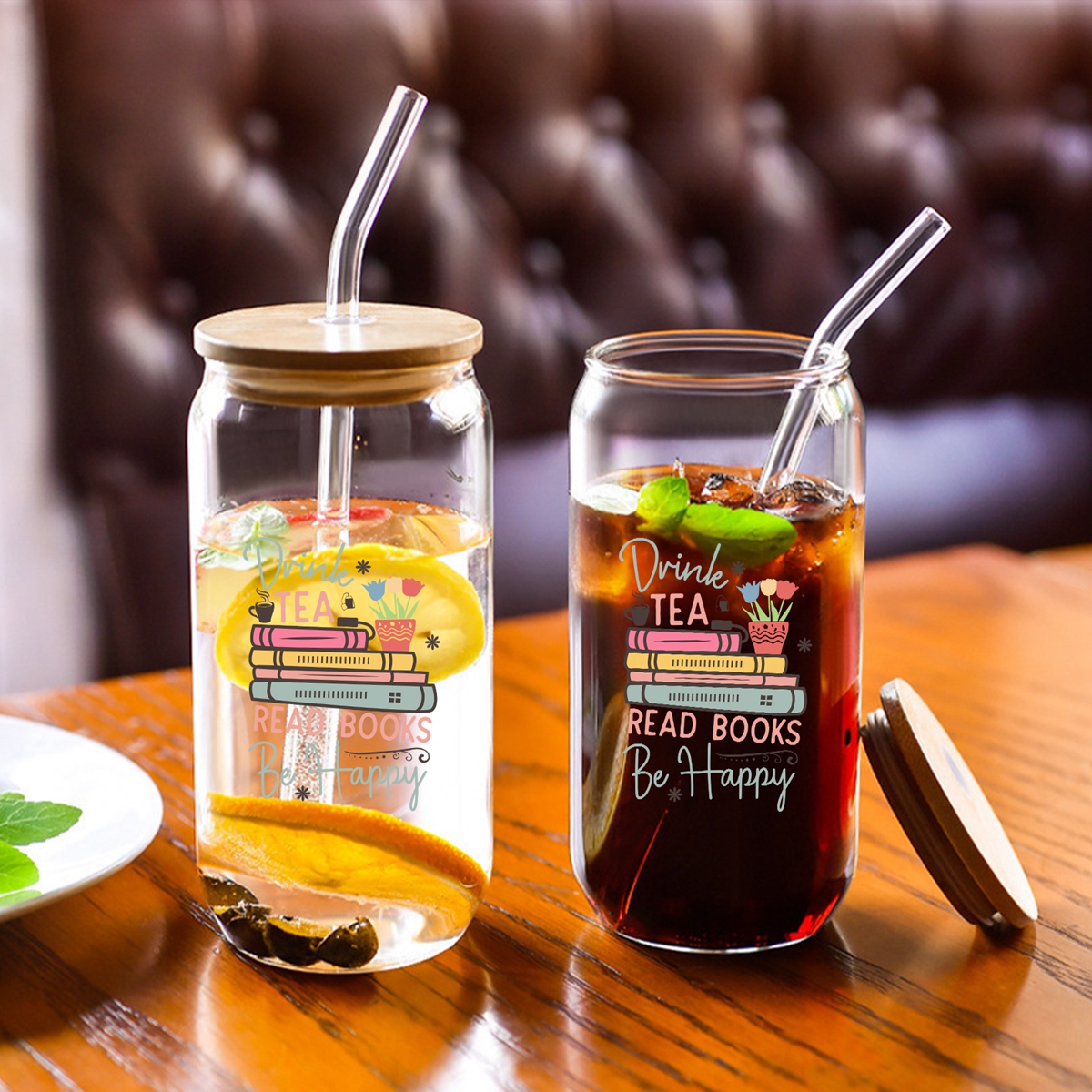 1pc Drink Tea Read Books Be Ha – Coffee Tea Library Bewertung und Preis