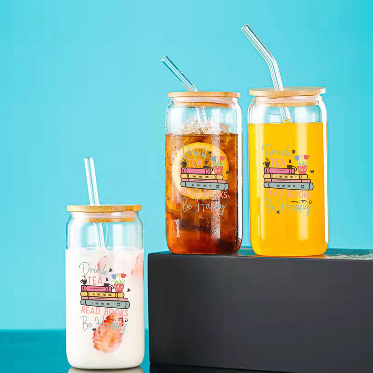 1pc Drink Tea Read Books Be Ha – Coffee Tea Library Bewertung und Preis
