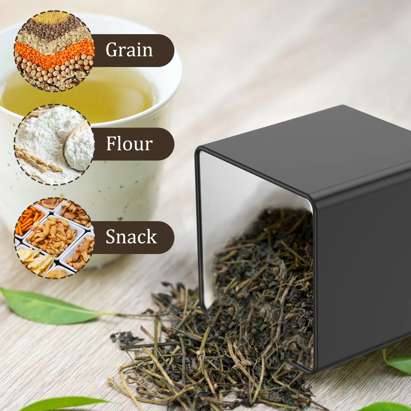 3Pcs Set 500ml Tea Sugar Coffe – Coffee Tea Canister Set Bewertung und Preis