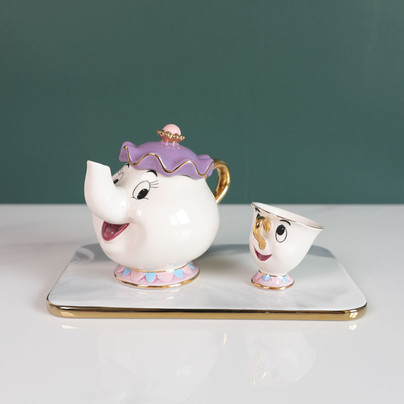 Hot Teapot Cartoon Beauty And  – Coffee Tea Sugar Set Bewertung und Preis