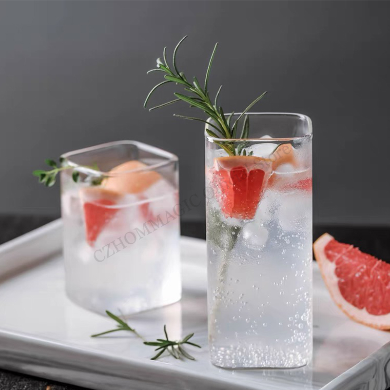 6/4/2/1Pcs Square Glass Cup Co – Water Tea And Coffee Bewertung und Preis