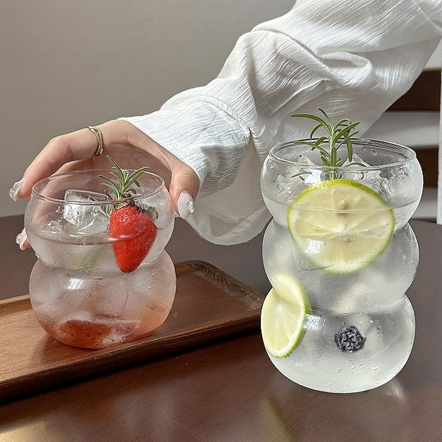 Ribbed Glass Water Tumbler, Wa – Water Tea And Coffee Bewertung und Preis