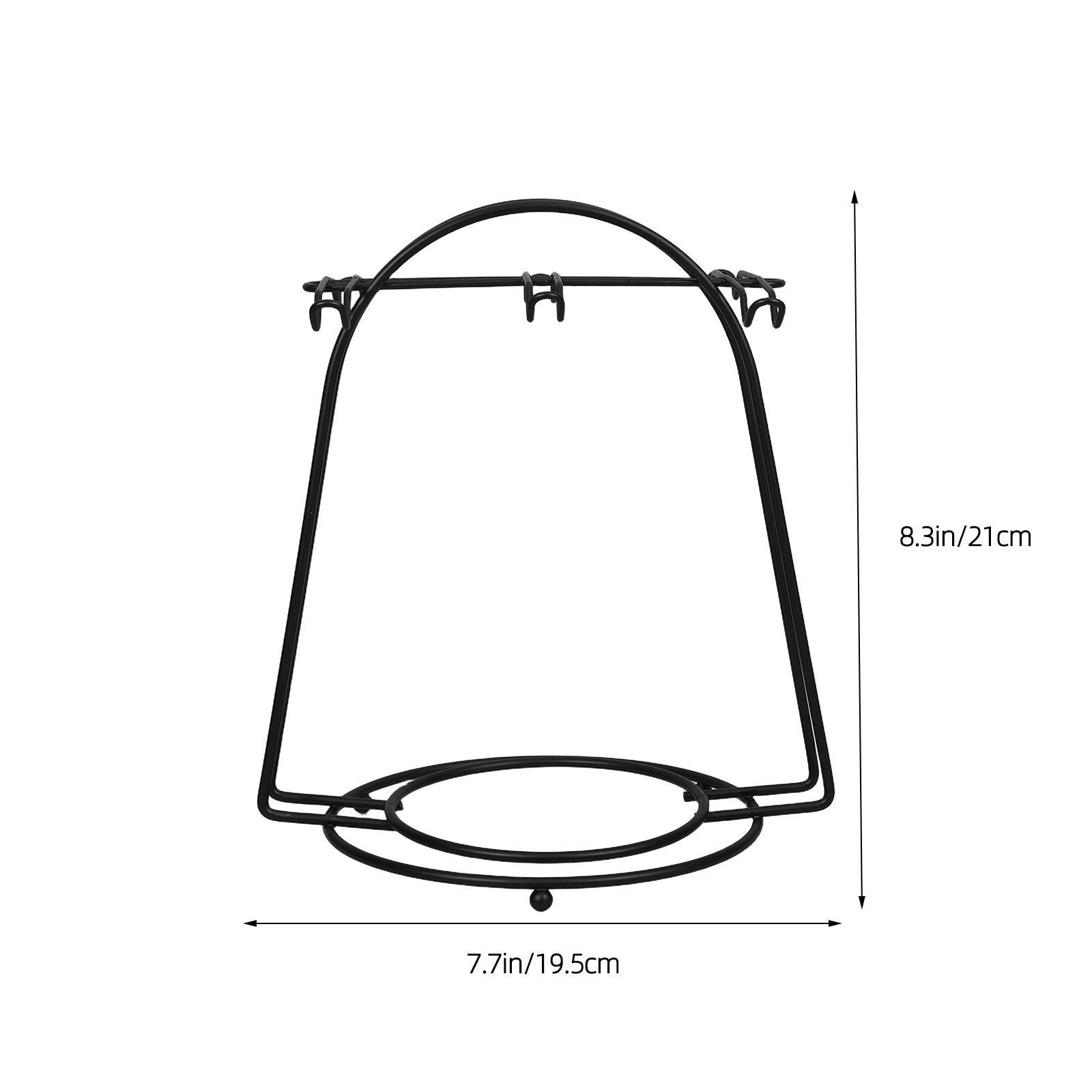 Black Metal Cup Saucer Holder  – Coffee Tea Room Bewertung und Preis
