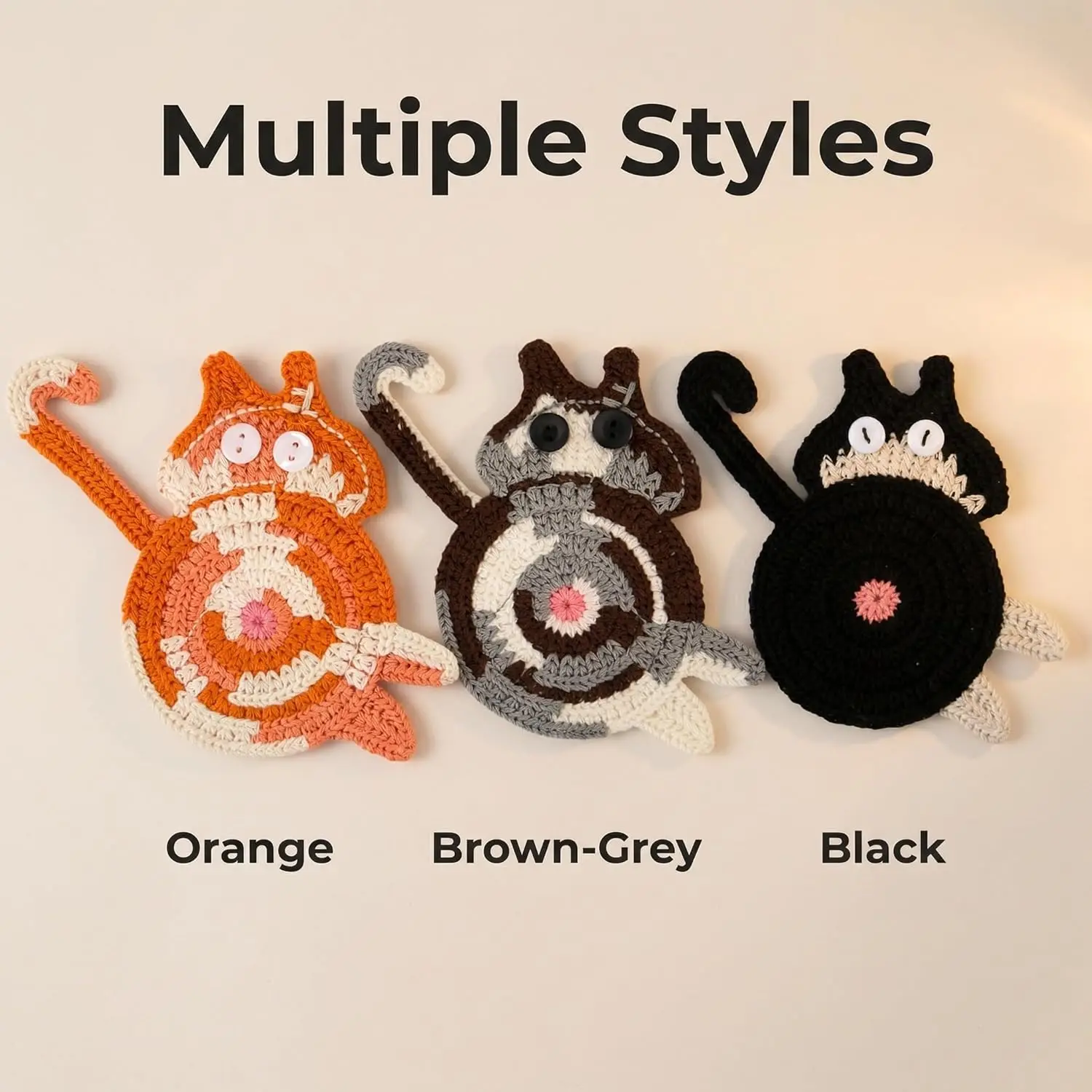 Cute Cat Coasters Set of 3 - C – Coffee Tea Gift Set Bewertung und Preis