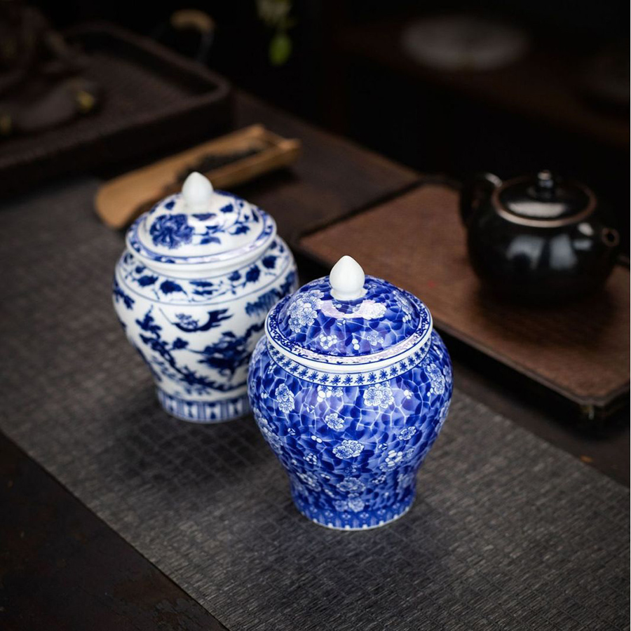 Blue and White Porcelain Tea C – Coffee Tea Drawer Organizer Bewertung und Preis