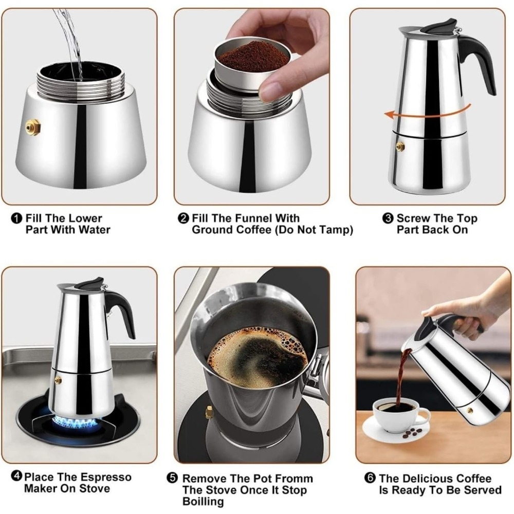 Mocha Coffee Pots Stainless St – Coffee Tea Home Bewertung und Preis