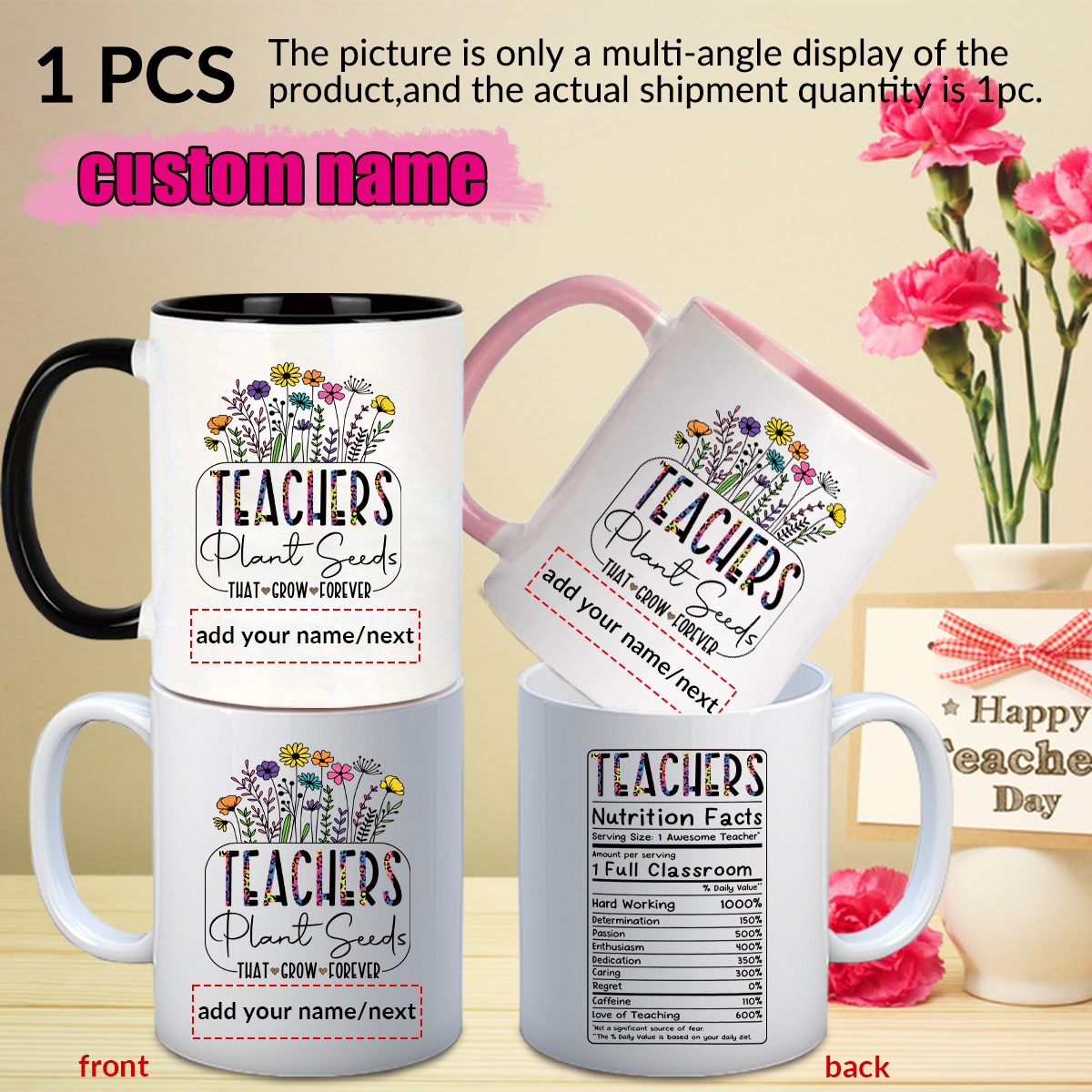 1pc Customize Name Personalise – Water Tea And Coffee Bewertung und Preis