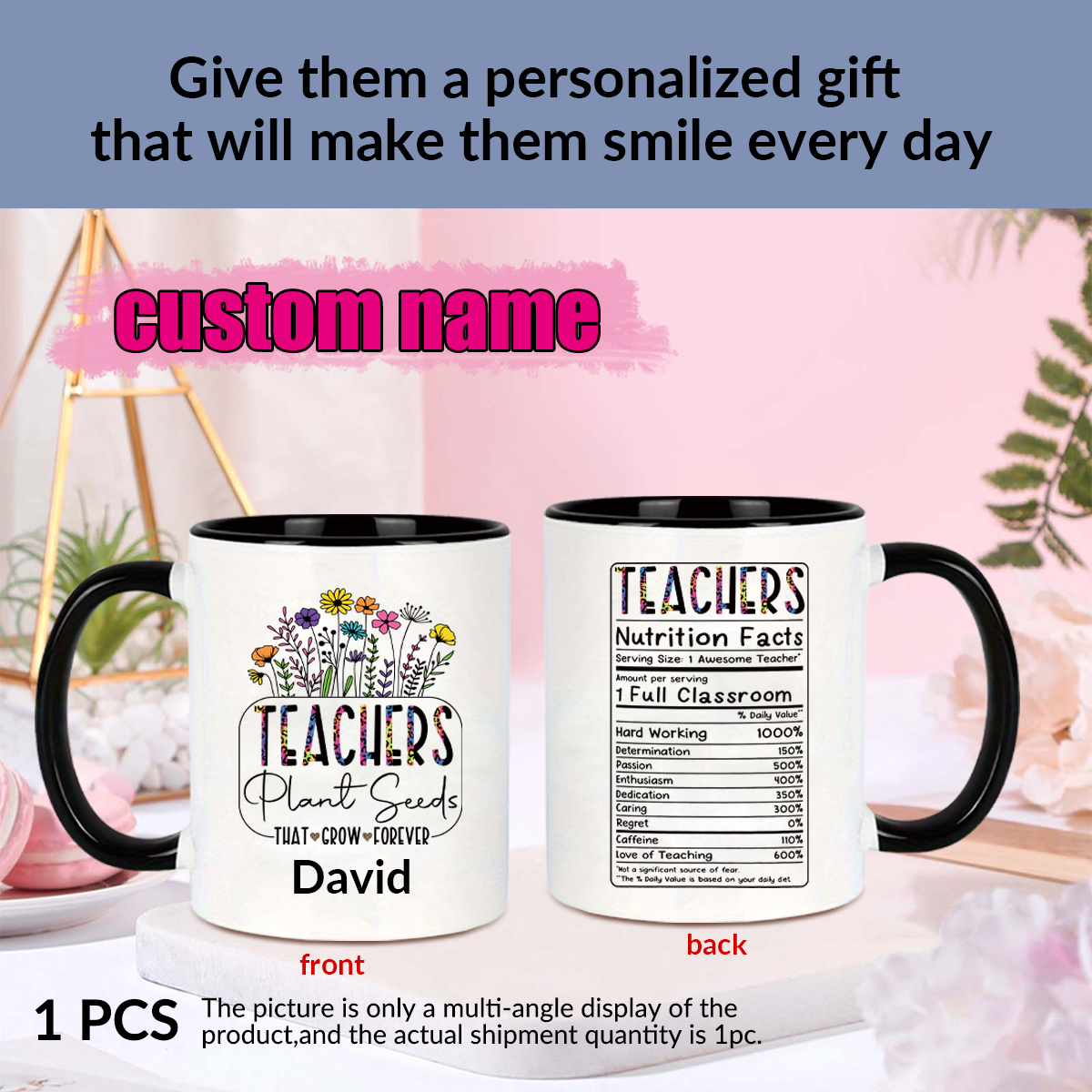 1pc Customize Name Personalise – Water Tea And Coffee Bewertung und Preis