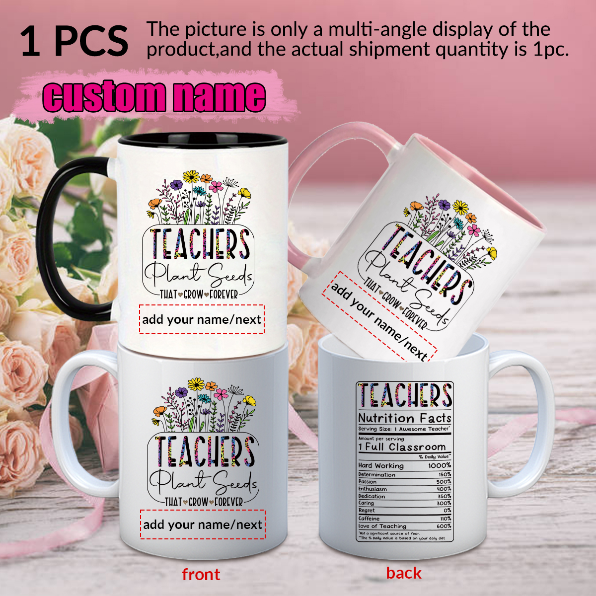 1pc Customize Name Personalise – Water Tea And Coffee Bewertung und Preis