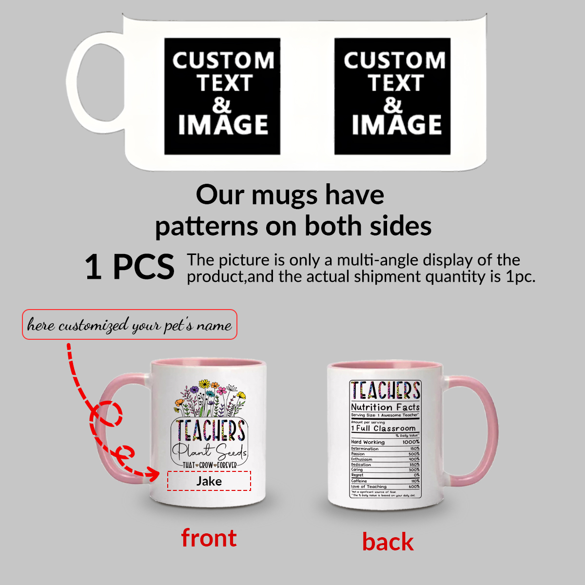 1pc Customize Name Personalise – Water Tea And Coffee Bewertung und Preis