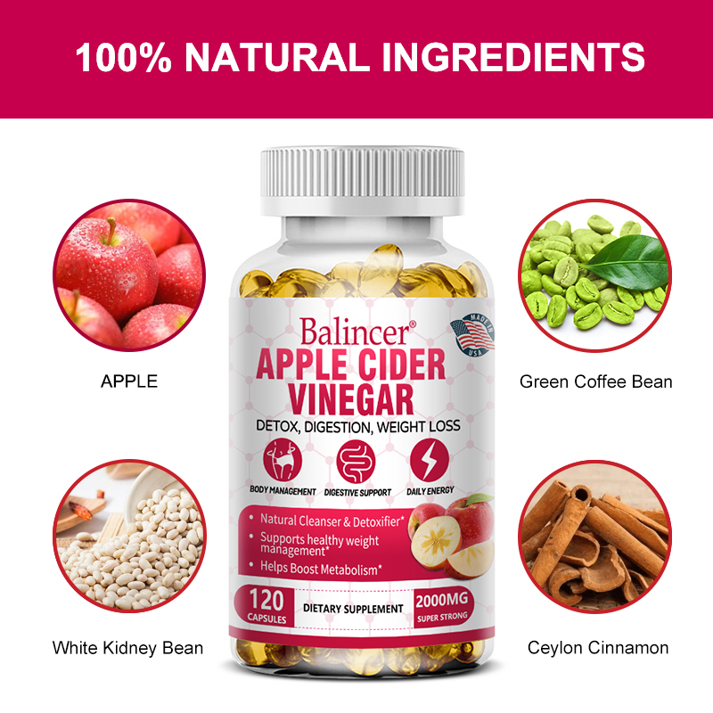 Apple Cider Vinegar 1400MG Cap – Coffee Tea For Weight Loss Bewertung und Preis